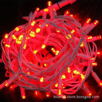 LED String Light with Red LED and Controller for Indoor and Outdoor Use, CE, RoHS